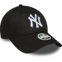 bone-curvo-preto-ajustavel-para-mulheres-9twenty-league-essential-da-new-york-yankees-mlb-da-new-era