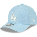 bone-curvo-azul-claro-snapback-9forty-m-crown-a-frame-cotton-weave-da-los-angeles-dodgers-mlb-da-new-era