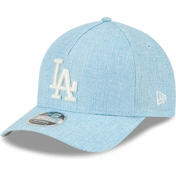 Boné curvo azul claro snapback 9FORTY M-Crown A Frame Cotton Weave da Los Angeles Dodgers MLB da New Era