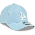 bone-curvo-azul-claro-snapback-9forty-m-crown-a-frame-cotton-weave-da-los-angeles-dodgers-mlb-da-new-era