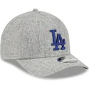 bone-curvo-cinza-snapback-com-logo-azul-9forty-m-crown-a-frame-cotton-weave-da-los-angeles-dodgers-mlb-da-new-era