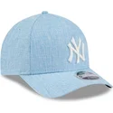 bone-curvo-azul-claro-snapback-9forty-m-crown-a-frame-cotton-weave-da-new-york-yankees-mlb-da-new-era