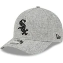 bone-curvo-cinza-snapback-9forty-m-crown-a-frame-cotton-weave-da-chicago-white-sox-mlb-da-new-era