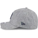 bone-curvo-cinza-snapback-com-logo-azul-marinho-9forty-m-crown-a-frame-cotton-weave-da-new-york-yankees-mlb-da-new-era