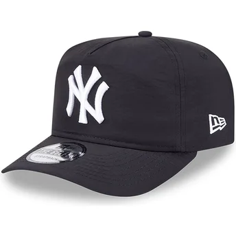 Boné curvo preto ajustável Golfer Everyday Nylon da New York Yankees MLB da New Era