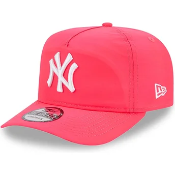 Boné curvo rosa ajustável Golfer Everyday Nylon da New York Yankees MLB da New Era