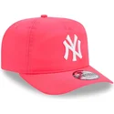 bone-curvo-rosa-ajustavel-golfer-everyday-nylon-da-new-york-yankees-mlb-da-new-era