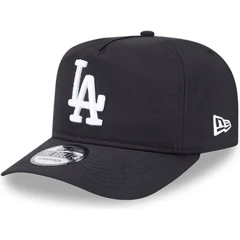 Boné curvo preto ajustável Golfer Everyday Nylon da Los Angeles Dodgers MLB da New Era