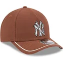 bone-curvo-castanho-snapback-9forty-m-crown-a-frame-motorsport-da-new-york-yankees-mlb-da-new-era