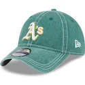 bone-curvo-verde-ajustavel-9twenty-washed-contrast-da-oakland-athletics-mlb-da-new-era