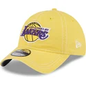 bone-curvo-amarelo-ajustavel-9twenty-washed-contrast-da-los-angeles-lakers-nba-da-new-era