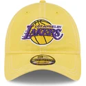 bone-curvo-amarelo-ajustavel-9twenty-washed-contrast-da-los-angeles-lakers-nba-da-new-era