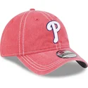 bone-curvo-rosa-ajustavel-9twenty-washed-contrast-da-philadelphia-phillies-mlb-da-new-era