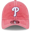 bone-curvo-rosa-ajustavel-9twenty-washed-contrast-da-philadelphia-phillies-mlb-da-new-era