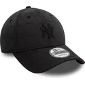 bone-curvo-preto-ajustavel-com-logo-preto-9forty-quilted-da-new-york-yankees-mlb-da-new-era