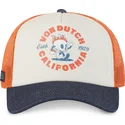 bone-trucker-bege-laranja-e-azul-crew22-da-von-dutch