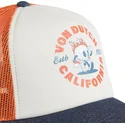 bone-trucker-bege-laranja-e-azul-crew22-da-von-dutch