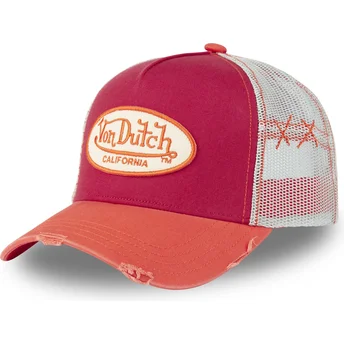 Boné trucker vermelho USED 04 da Von Dutch