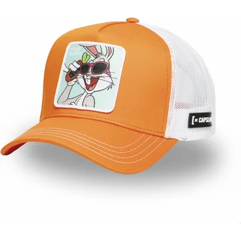 Boné trucker laranja e branco Bugs Bunny LOO11 BUG2 Looney Tunes da Capslab