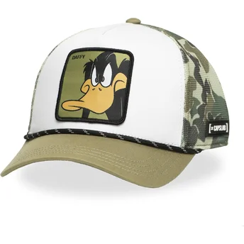 Boné trucker branco e camuflagem Patolino LOO11 CAM Looney Tunes da Capslab