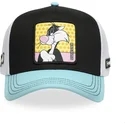 bone-trucker-preto-branco-e-azul-sylvester-loo11-syl-looney-tunes-da-capslab