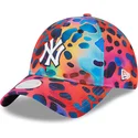 bone-curvo-multicolor-ajustavel-para-mulheres-9twenty-spots-spring-training-fan-pack-2025-da-new-york-yankees-mlb-da-new-era