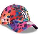 bone-curvo-multicolor-ajustavel-para-mulheres-9twenty-spots-spring-training-fan-pack-2025-da-new-york-yankees-mlb-da-new-era