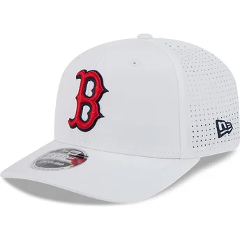 Boné trucker branco 9SEVENTY Perf Spring Training Fan Pack 2025 da Boston Red Sox MLB da New Era