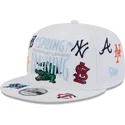 bone-plano-branco-snapback-9fifty-scatter-spring-training-fan-pack-2025-da-mlb-grapefruit-league-logo-da-new-era