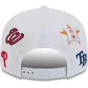 bone-plano-branco-snapback-9fifty-scatter-spring-training-fan-pack-2025-da-mlb-grapefruit-league-logo-da-new-era