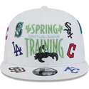 bone-plano-branco-snapback-9fifty-scatter-spring-training-fan-pack-2025-da-mlb-cactus-league-logo-da-new-era