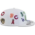 bone-plano-branco-snapback-9fifty-scatter-spring-training-fan-pack-2025-da-mlb-cactus-league-logo-da-new-era