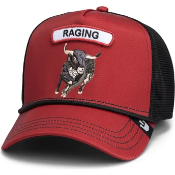 Boné trucker vermelho e preto touro GB2 Raging Bull The Rocker The Farm da Goorin Bros.