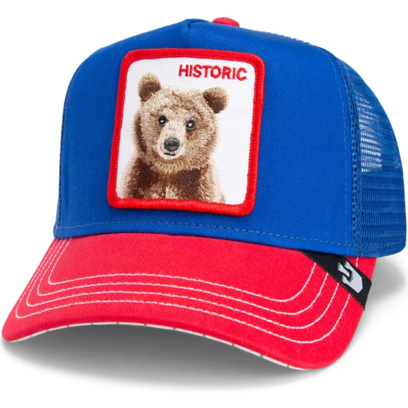 bone-trucker-azul-e-vermelho-urso-the-historic-bear-fab-farm-da-goorin-bros bone-trucker-azul-e-vermelho-urso-the-historic-bear-fab-farm-da-goorin-bros