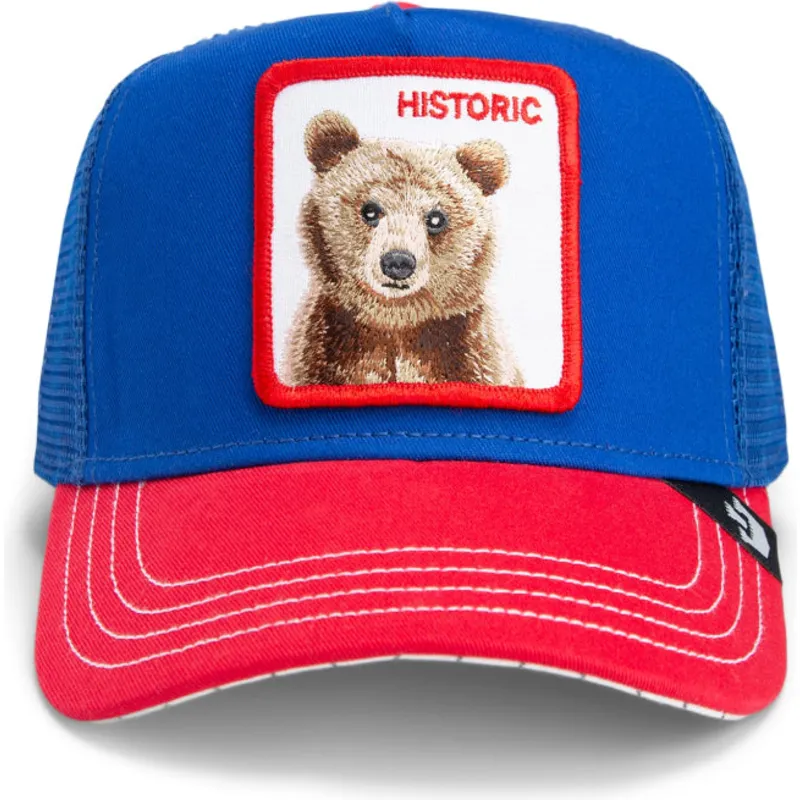 bone-trucker-azul-e-vermelho-urso-the-historic-bear-fab-farm-da-goorin-bros bone-trucker-azul-e-vermelho-urso-the-historic-bear-fab-farm-da-goorin-bros