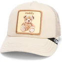 bone-trucker-bege-para-crianca-urso-da-pelucia-cuddle-time-chroma-wave-the-farm-da-goorin-bros