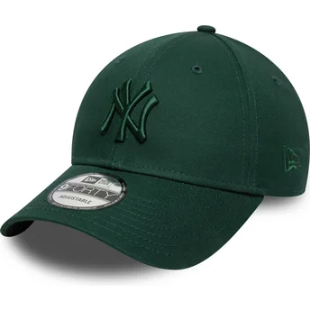 Boné curvo verde ajustável com logo verde 9FORTY Colour Pack da New York Yankees MLB da New Era