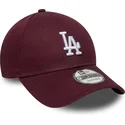 bone-curvo-grena-ajustavel-9forty-colour-pack-da-los-angeles-dodgers-mlb-da-new-era