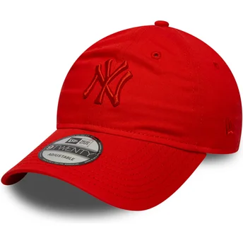 Boné curvo vermelho ajustável com logo vermelho 9TWENTY Colour Pack da New York Yankees MLB da New Era