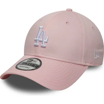 Boné curvo rosa ajustável 9FORTY Colour Pack da Los Angeles Dodgers MLB da New Era