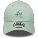 bone-curvo-verde-claro-ajustavel-com-logo-verde-9forty-colour-pack-da-los-angeles-dodgers-mlb-da-new-era