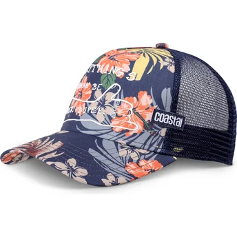 Boné trucker azul marinho Super Duper HFT da Coastal