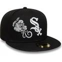 bone-plano-preto-justo-59fifty-food-icon-windy-city-da-chicago-white-sox-mlb-da-new-era
