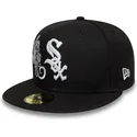 bone-plano-preto-justo-59fifty-food-icon-windy-city-da-chicago-white-sox-mlb-da-new-era
