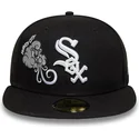 bone-plano-preto-justo-59fifty-food-icon-windy-city-da-chicago-white-sox-mlb-da-new-era