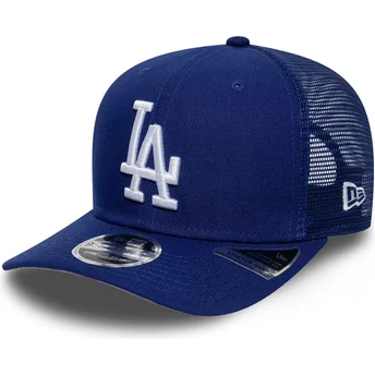 Boné trucker azul 9SEVENTY Stretch Snap da Los Angeles Dodgers MLB da New Era