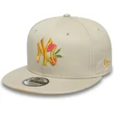 bone-plano-bege-snapback-9fifty-floral-da-new-york-yankees-mlb-da-new-era