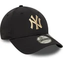 bone-curvo-preto-ajustavel-com-logo-bege-9forty-recycled-da-new-york-yankees-mlb-da-new-era