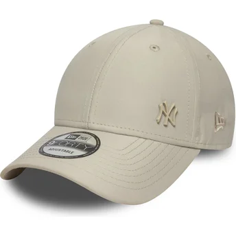 Boné curvo bege ajustável 9FORTY Tonal Flawless da New York Yankees MLB da New Era