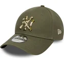 bone-curvo-verde-ajustavel-9forty-seasonal-infill-da-new-york-yankees-mlb-da-new-era
